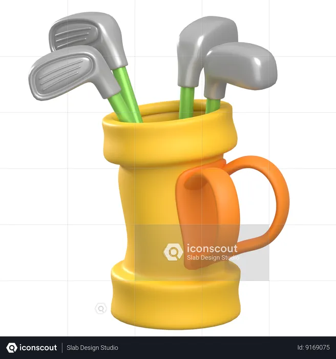 Sac de golf  3D Icon