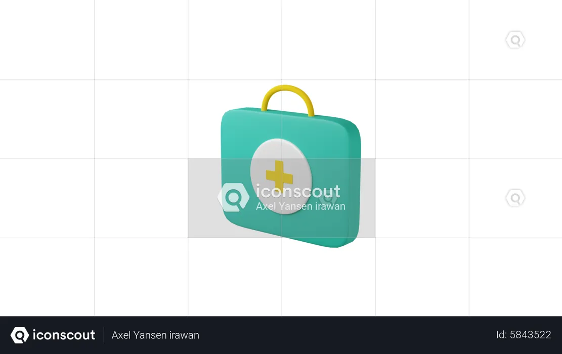 Sac de médecine  3D Icon