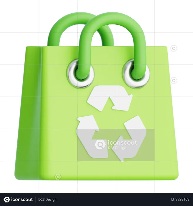 Recyclage des sacs  3D Icon