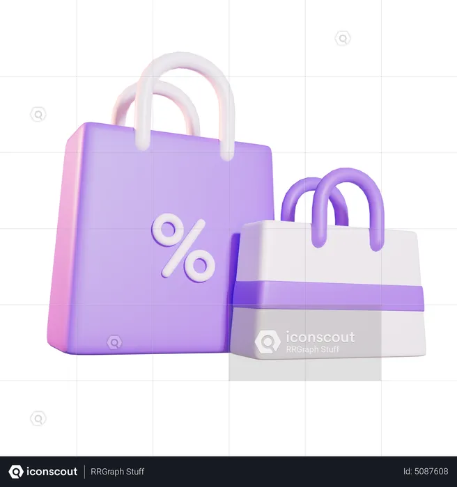 Sac de courses  3D Icon