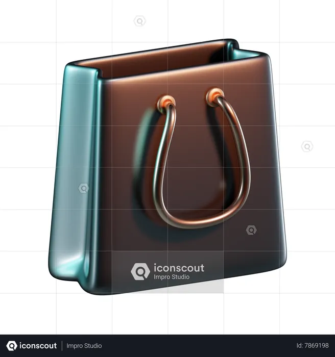 Sac de courses  3D Icon