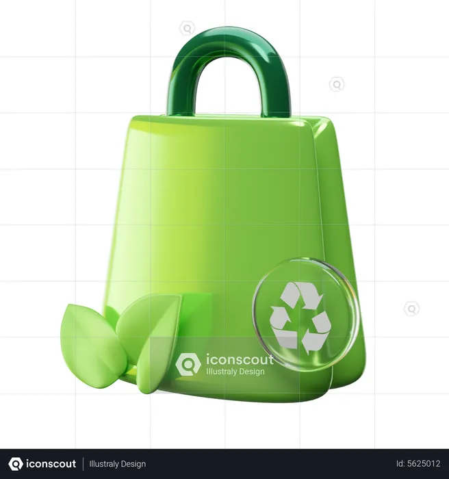 Sac à provisions écologique  3D Icon