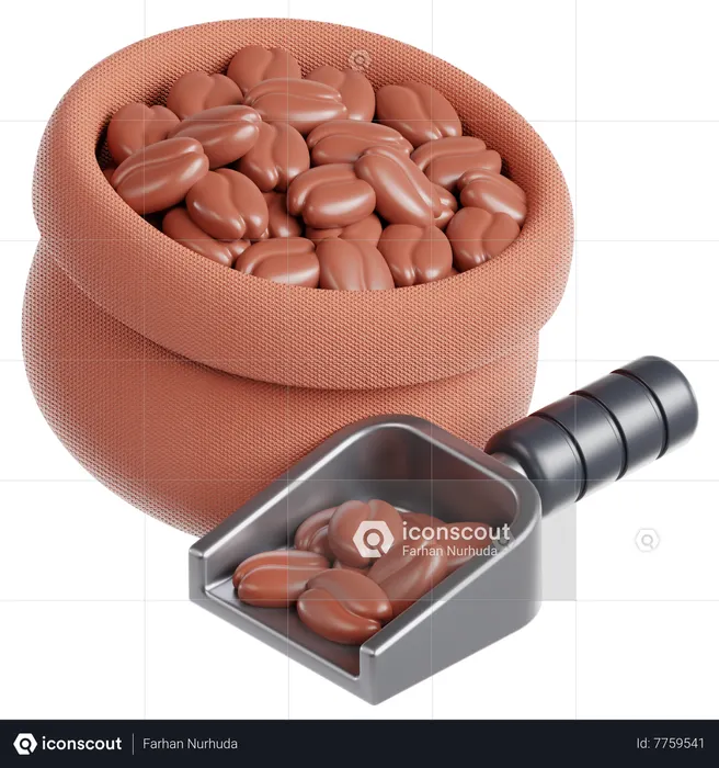 Saco de café  3D Icon