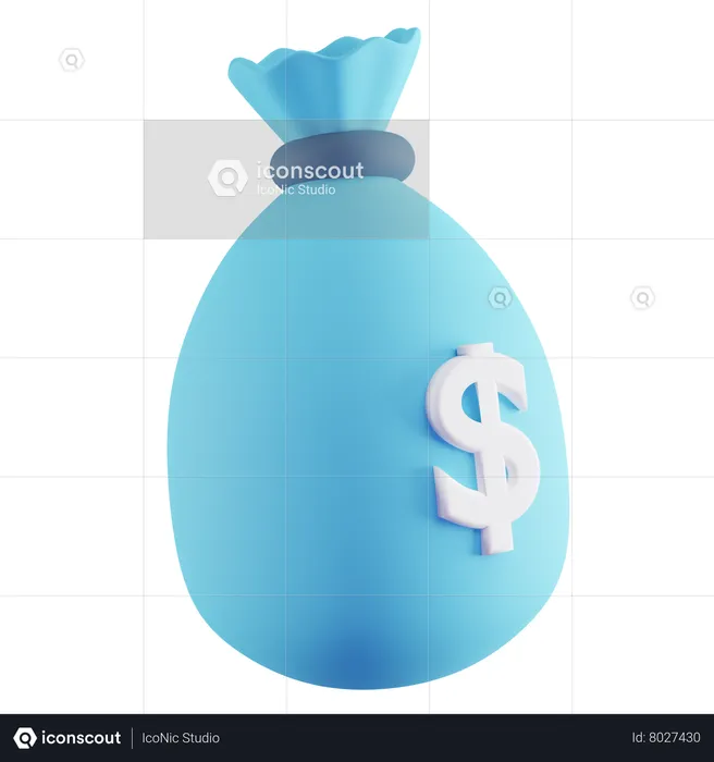 Saco de dólar  3D Icon