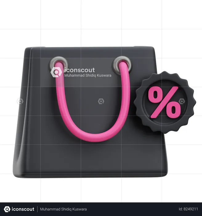 Bolsa de compras  3D Icon