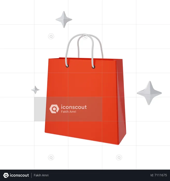 Bolsa de compras  3D Icon