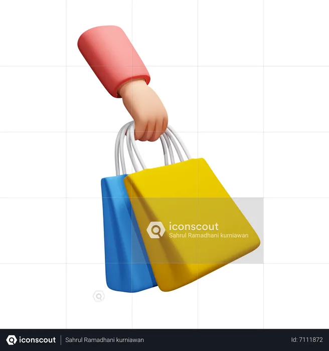 Bolsa de compras  3D Icon