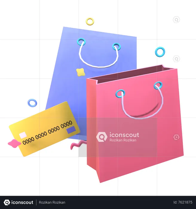 Bolsa de compras  3D Icon