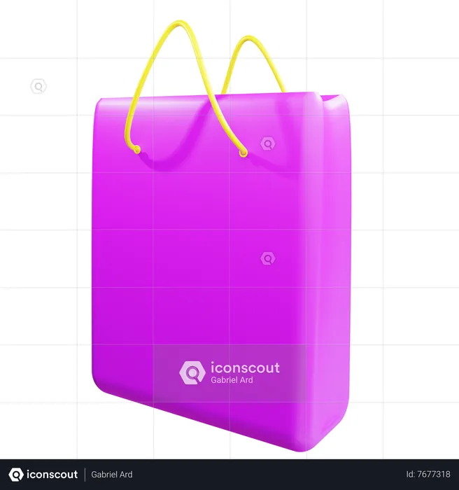 Bolsa de compras  3D Icon