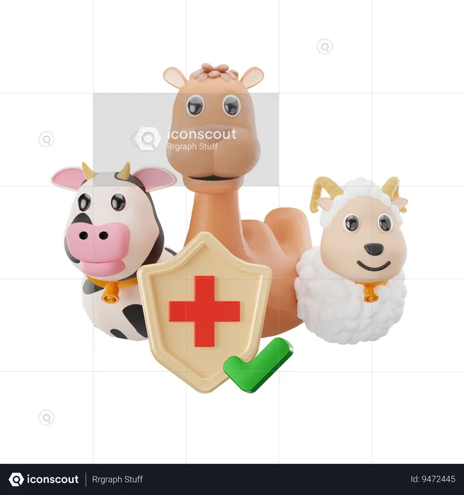 Sacrificial Animals Health  3D Icon