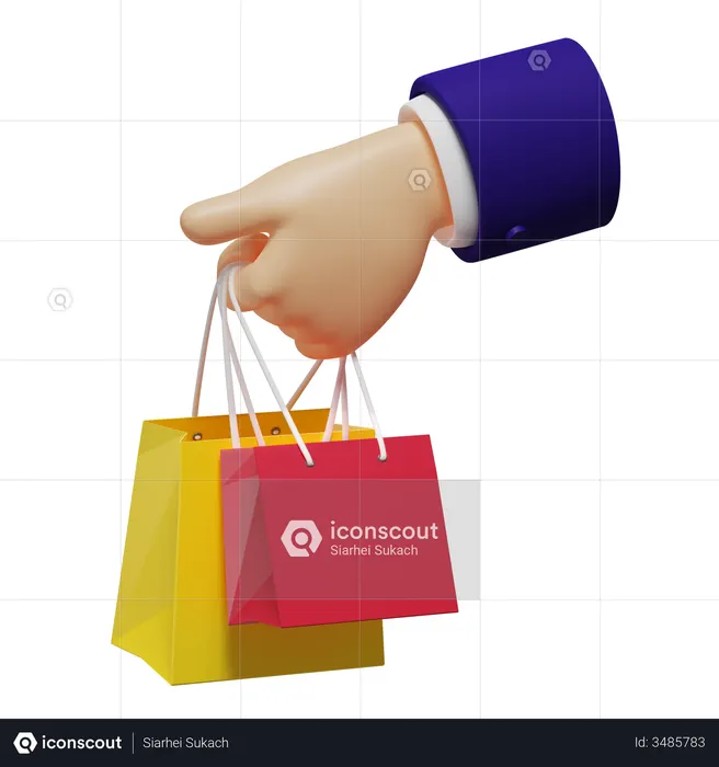 Sacs à provisions  3D Icon