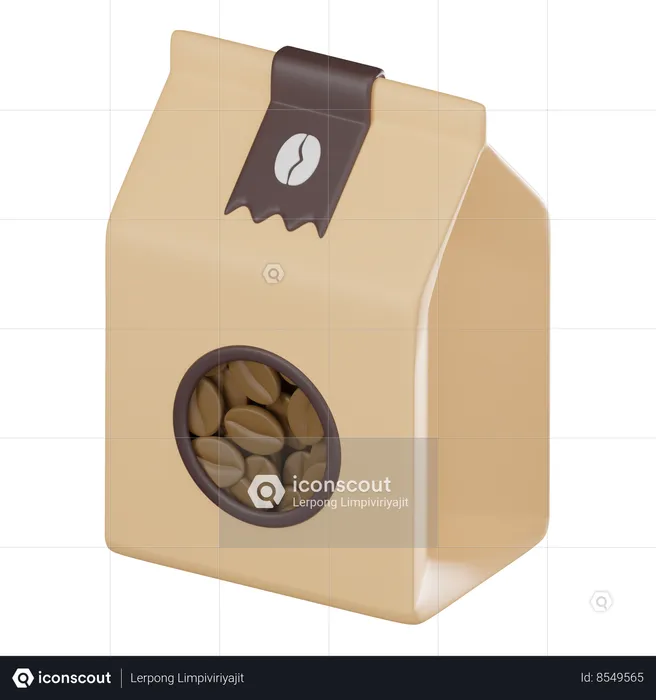 Sacs de café  3D Icon