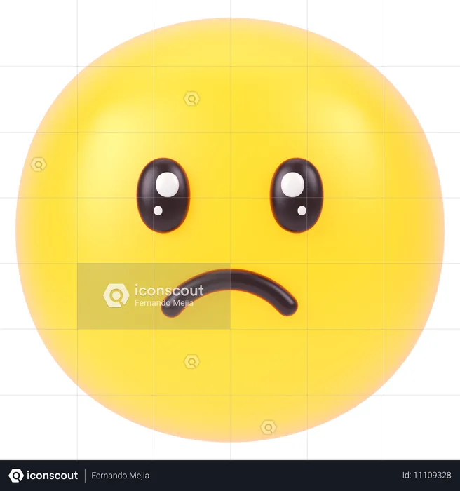 Sad Emoji 3D Icon