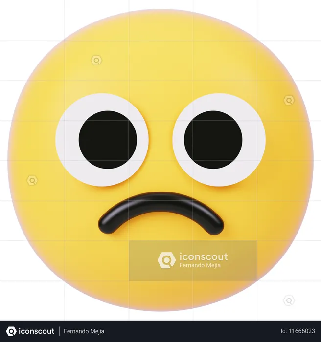 Sad Emoji 3D Icon