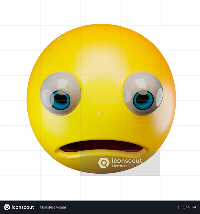 Sad Emoji 3D Illustration