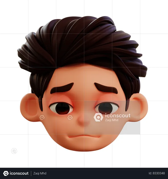 Sad Emoji Emoji 3D Icon