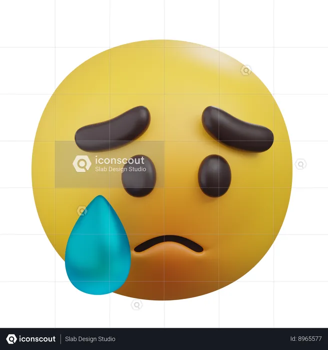 Sad Emoji Emoji 3D Icon