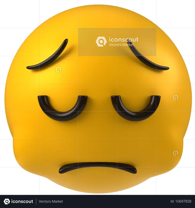 Sad Expression  3D Icon