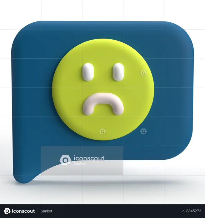 Sad Message  3D Icon