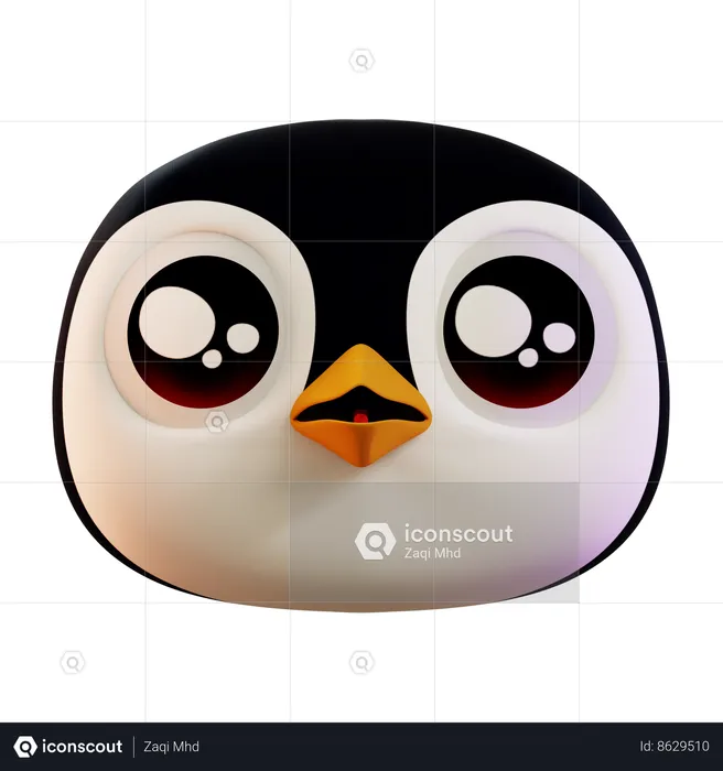 Sad Penguin Emoji Emoji 3D Icon