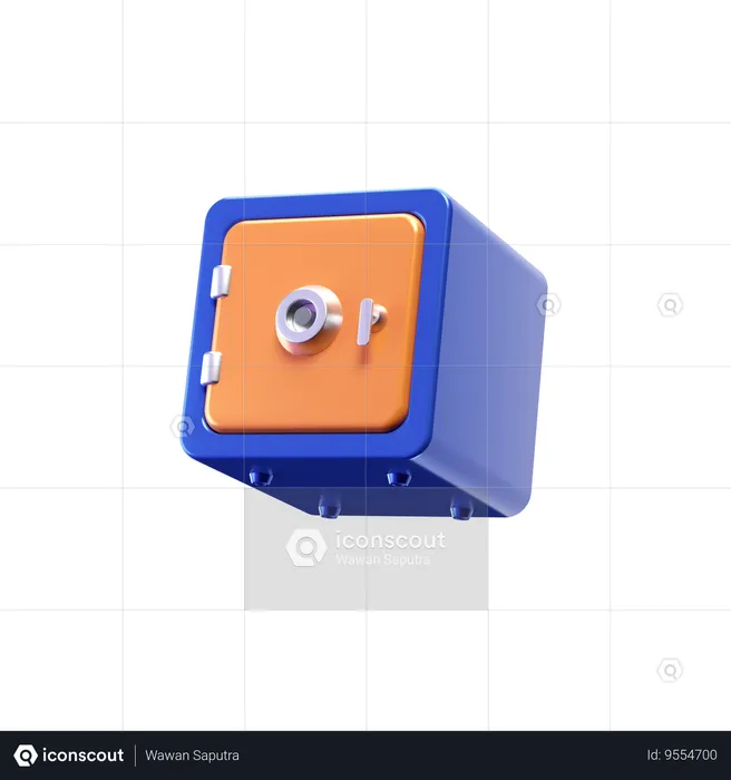 Safe  3D Icon