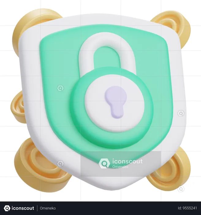 Safe  3D Icon