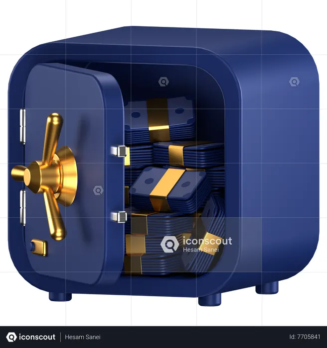 Safe  3D Icon