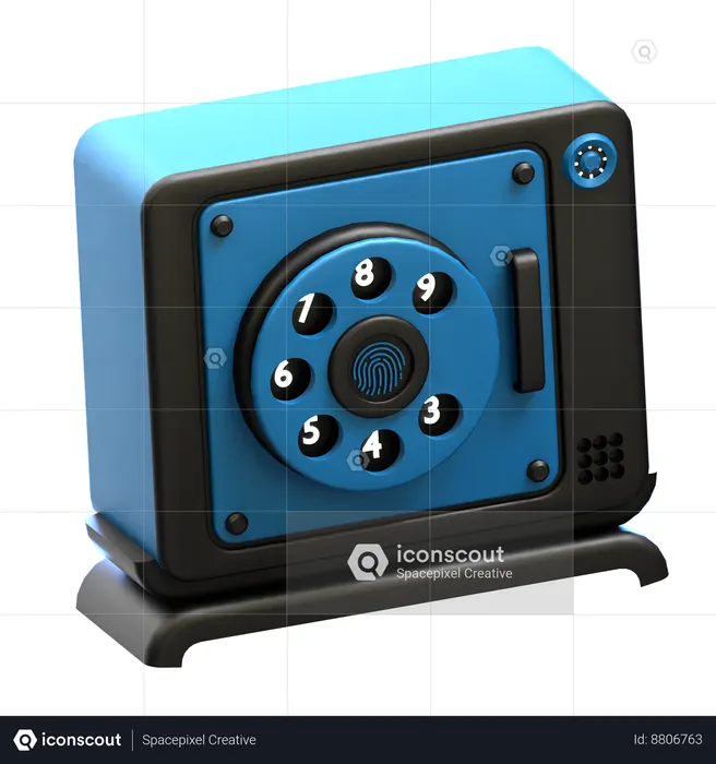 Safe  3D Icon
