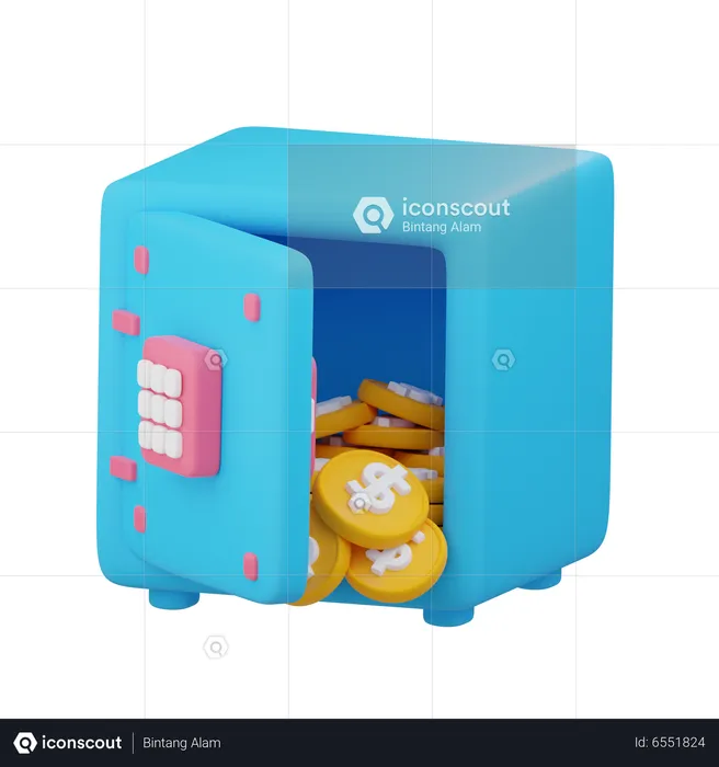 Safe Box  3D Icon