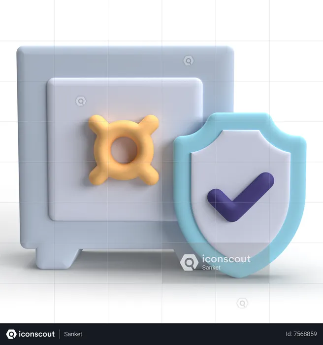 Safe Box  3D Icon