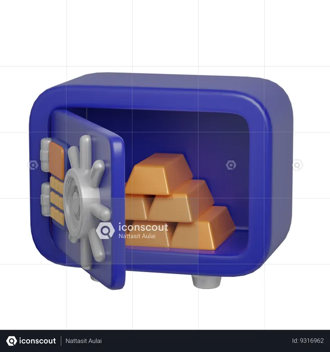 Safe Box  3D Icon