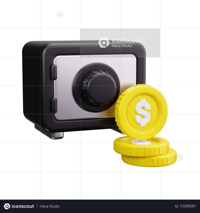 Safe Box  3D Icon