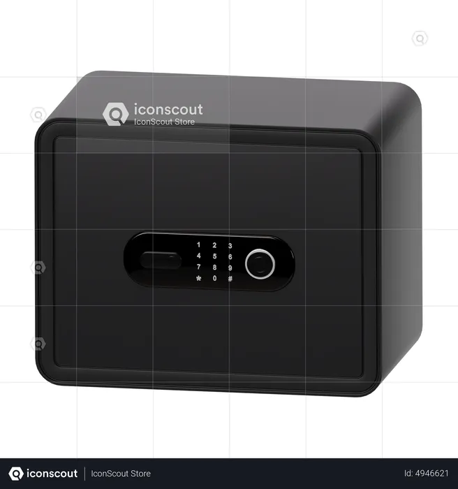 Safe Box Biometric  3D Icon