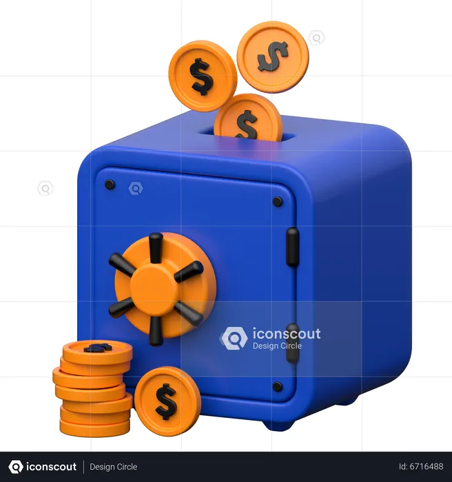 Safe Deposit  3D Icon