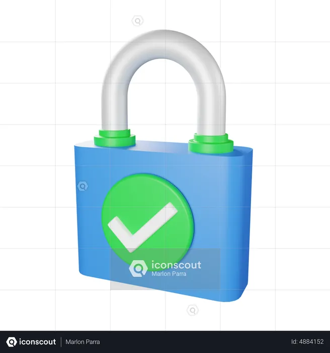 Safe Lock  3D Icon