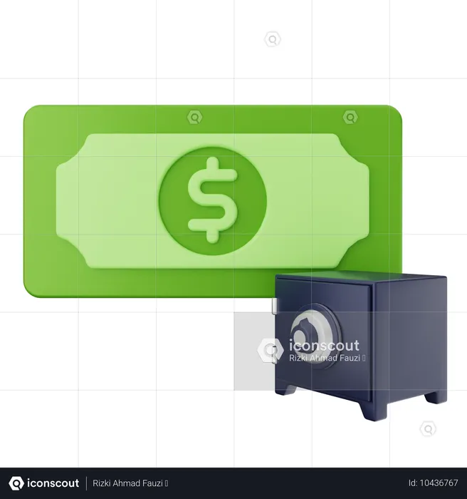 Safe Money  3D Icon