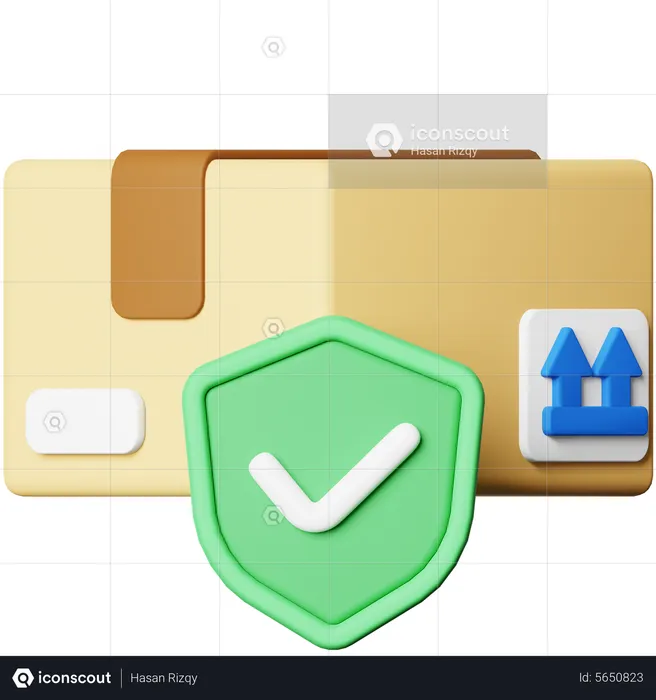 Safe Package  3D Icon