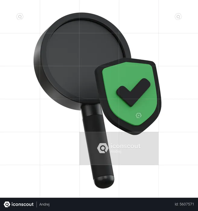 Safe search  3D Icon