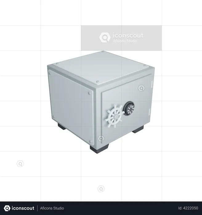 Safety Box  3D Illustration