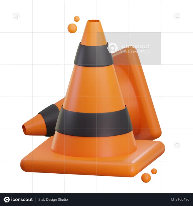 Safety Cone  3D Icon