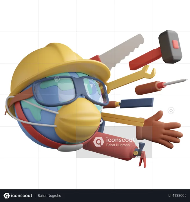 Safety Day  3D Illustration