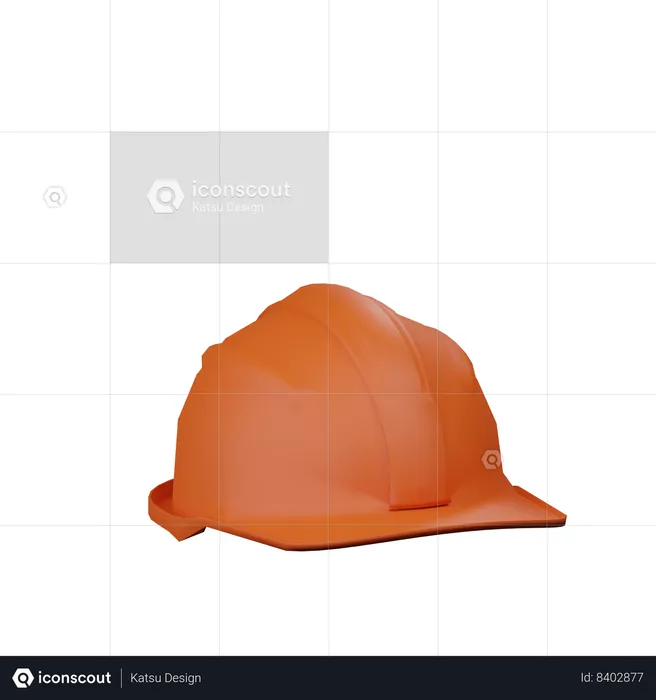 Safety Helmet  3D Icon
