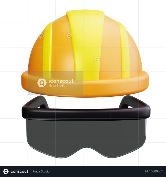 Safety Helmet  3D Icon