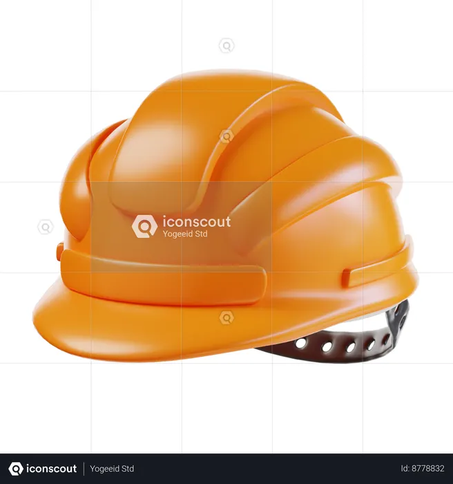Safety Helmet  3D Icon