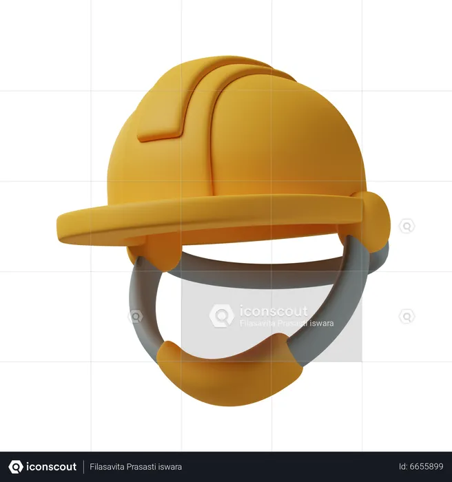 Safety Helmet  3D Icon