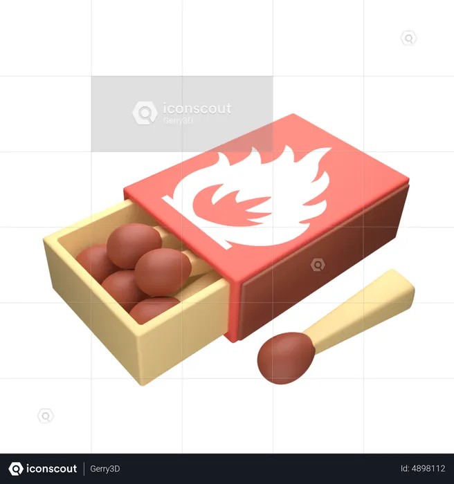 Safety Match  3D Icon