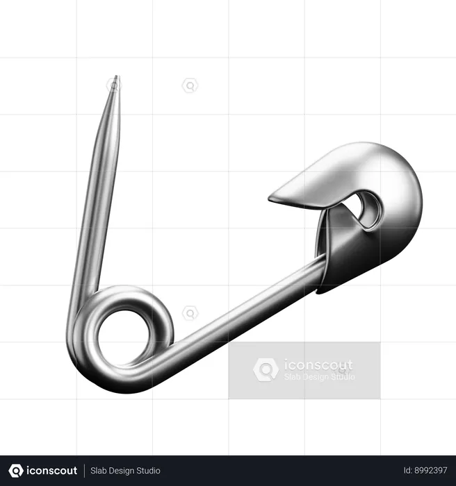 Safety Pin  3D Icon