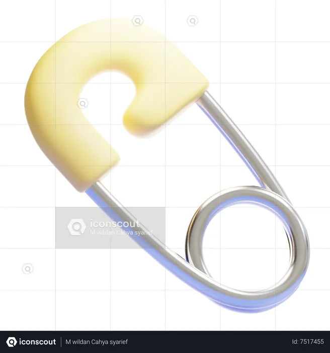 SAFETY PIN  3D Icon