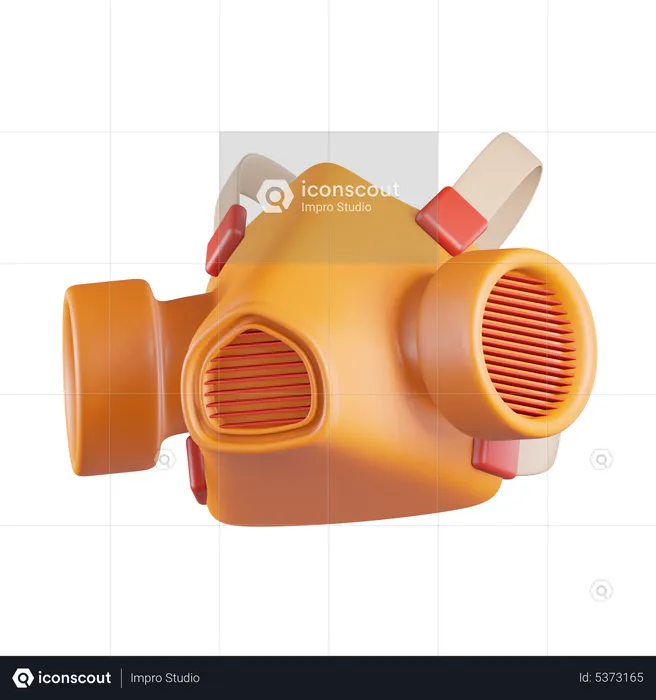 Safety Radiation Mask  3D Icon