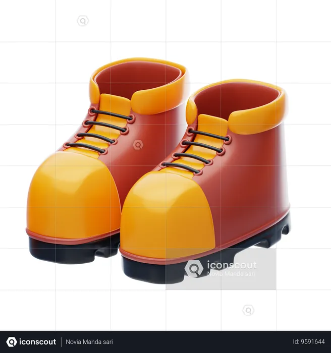 Safety Shoes  3D Icon